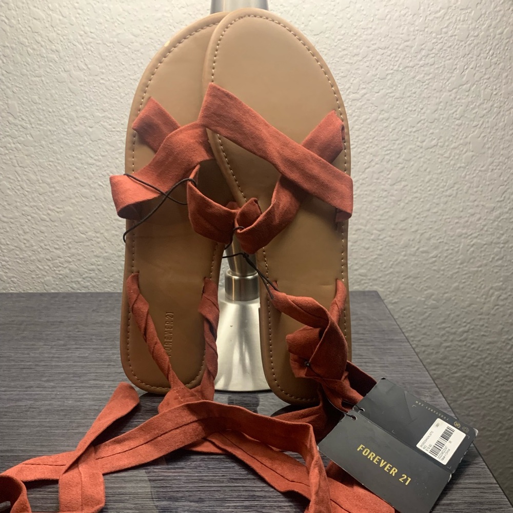 Forever 21 tie up sandals